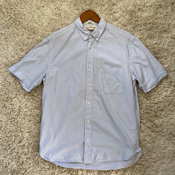 2 Men’s H&M Short Sleeve Button Down Shirts M - Picture 2 of 9
